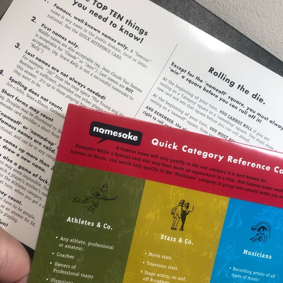 Namesake Board Game Age 12 to 112, 2 or more players 1996 - Picture 3 of 11